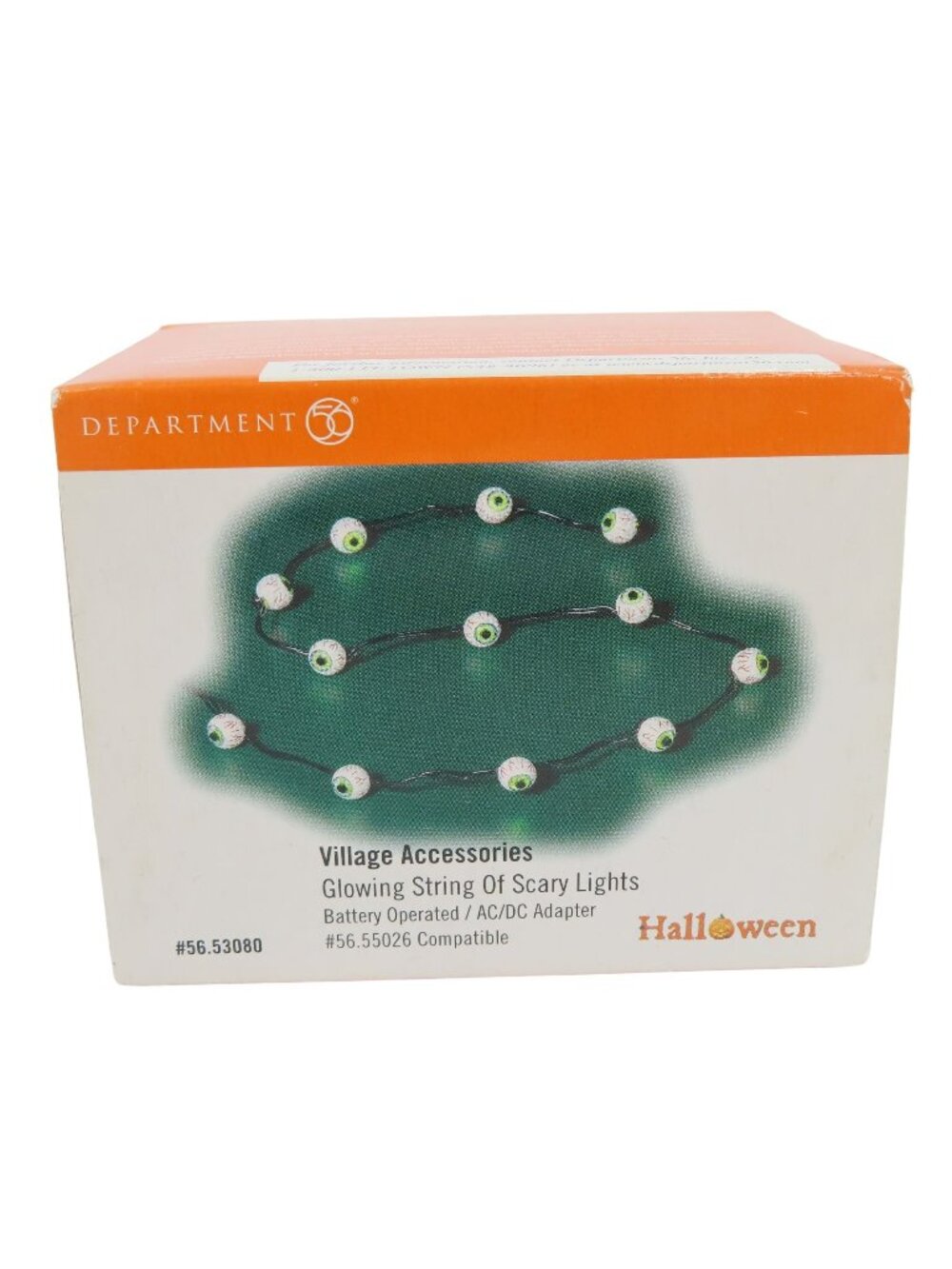 Department 56 Halloween Village Glowing String of Scary Lights Eyeballs 56.53080